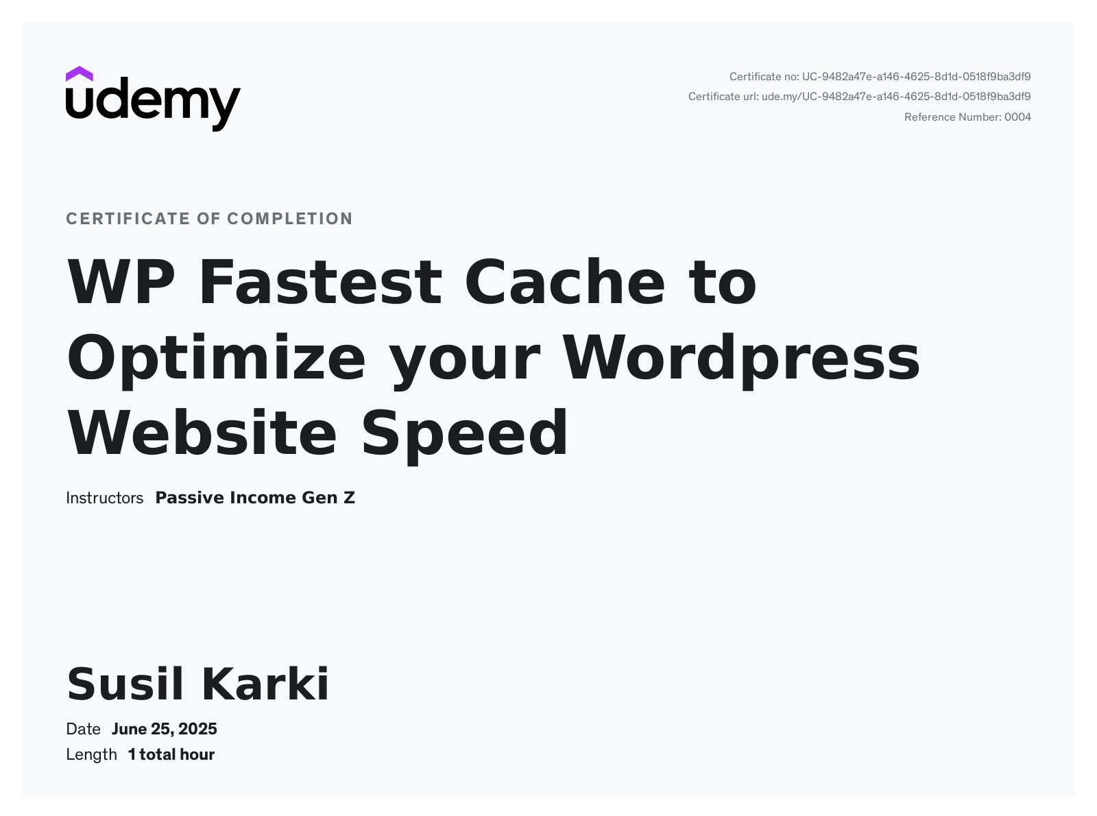 Web Development Certificate